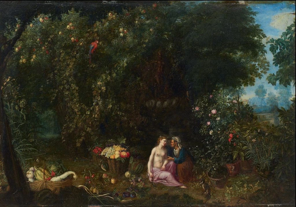 Vertumno e Pomona in un paesaggio